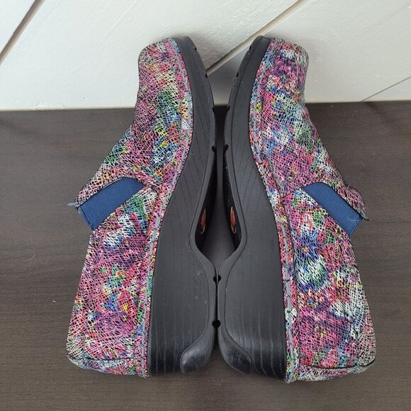 Klogs Womens Slip on Shoes Slip-Resistant Leather Upper Clogs Size 8  JPT - Picture 7 of 11